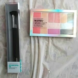 2pc Maybelline CityKits Urban Lights 150 Eyeshadow, Japonesque Eye fan nib